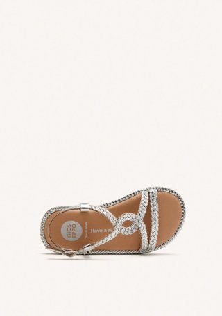 SANDALIAS PIEL TRENZADA VIROQUA - PLATA SANDALIAS PIEL TRENZADA VIROQUA - PLATA
