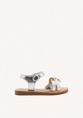 SANDALIAS PIEL TRENZADA ROWLEY - PLATA SANDALIAS PIEL TRENZADA ROWLEY - PLATA