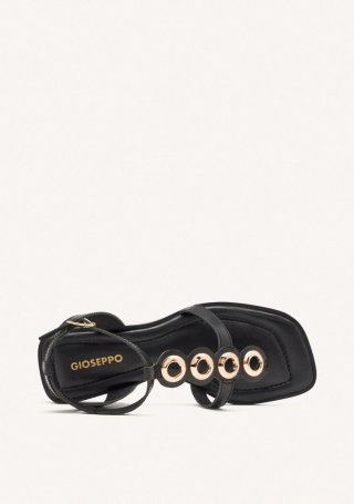 SANDALIAS GRIEGAS PIEL OLLADOS EPPING - NEGRO SANDALIAS GRIEGAS PIEL OLLADOS EPPING - NEGRO