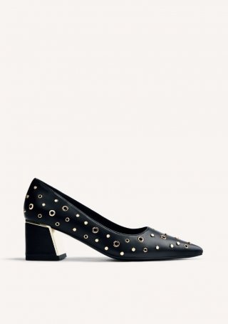 ZAPATOS TACÓN TACHAS Y OLLADOS HIBBING - NEGRO ZAPATOS TACÓN TACHAS Y OLLADOS HIBBING - NEGRO