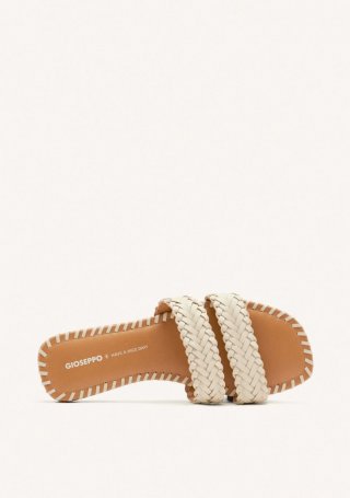 SANDALIAS PIEL TRENZADA PERHAM - OFF-WHITE SANDALIAS PIEL TRENZADA PERHAM - OFF-WHITE