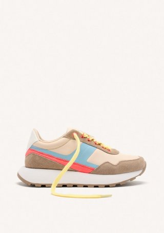 ZAPATILLAS RETRO PIEL ATHOL - BEIG