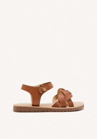 SANDALIAS PIEL TRENZADA ROWLEY - CUERO SANDALIAS PIEL TRENZADA ROWLEY - CUERO