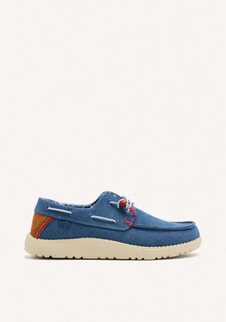 MOCASINES COLOR AZUL MARINO ESTILO NÁUTICOS CON DETALLES DE COLORES PARA HOMBRE SULT - MARINO