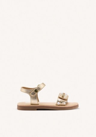 SANDALIAS LEOPARDO Y PERLAS PIEL SKANAWAN - PLATINO SANDALIAS LEOPARDO Y PERLAS PIEL SKANAWAN - PLATINO