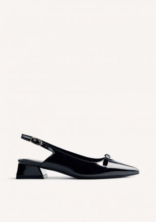 ZAPATOS TACÓN DESTALONADOS PONEMAH - NEGRO