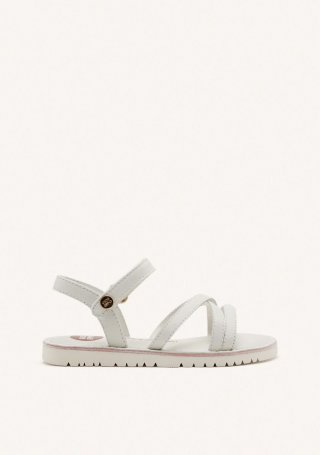 SANDALIAS TIRAS PIEL TOLLAND - BLANCO SANDALIAS TIRAS PIEL TOLLAND - BLANCO