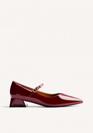 ZAPATOS TACÓN EFECTO CHAROL WISHAW - BURDEOS