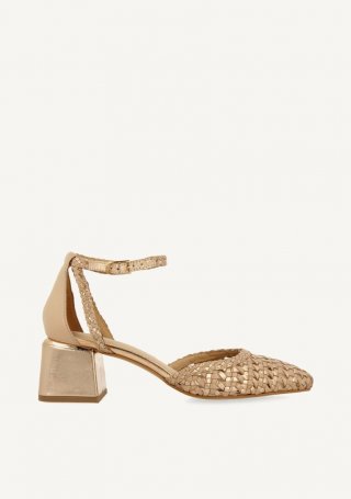 ZAPATOS DE SALÓN TRENZADO PIEL SARKAD - NUDE ZAPATOS DE SALÓN TRENZADO PIEL SARKAD - NUDE