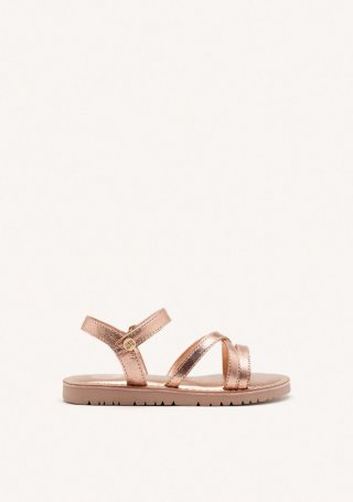 SANDALIAS TIRAS PIEL TOLLAND - ORO ROSADO SANDALIAS TIRAS PIEL TOLLAND - ORO ROSADO