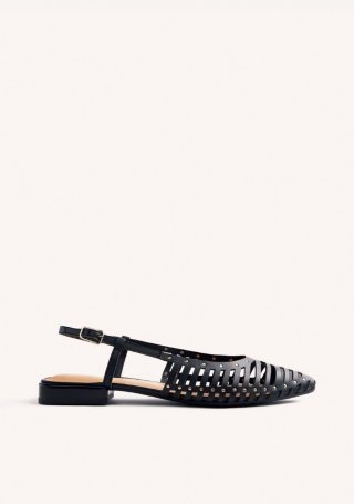 MULES TIRAS PIEL JERICHO - NEGRO