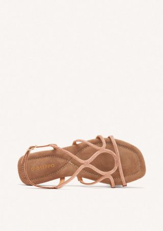 SANDALIAS PIEL PEDRERÍA GILMANTON - ORO ROSADO SANDALIAS PIEL PEDRERÍA GILMANTON - ORO ROSADO
