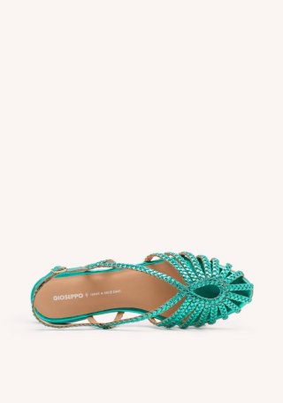 MULES PIEL TRENZADA HINGHAM - AGUAMARINA MULES PIEL TRENZADA HINGHAM - AGUAMARINA