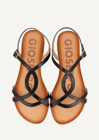 Sandalias de tiras finas negras para mujer NAVASSA - NEGRO