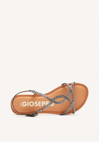 Sandalias color plomo de tiras finas trenzadas para mujer nioaque - PLOMO Sandalias color plomo de tiras finas trenzadas para mujer nioaque - PLOMO