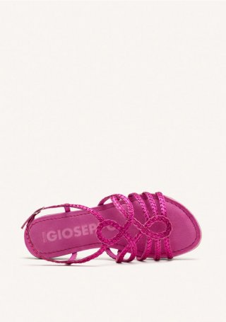 SANDALIAS PIEL TRENZADA YAKIMA - FUXIA SANDALIAS PIEL TRENZADA YAKIMA - FUXIA
