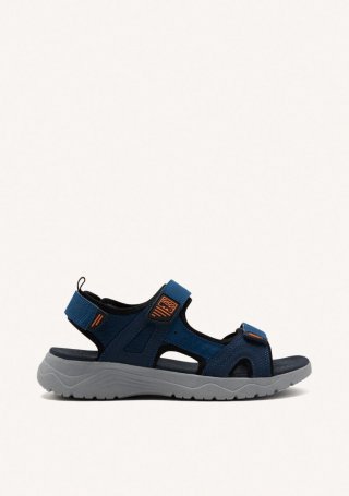 SANDALIAS COLOR AZUL MARINO CON ACENTOS DE COLOR PARA HOMBRE METKOVIC - MARINO