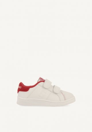 SNEAKERS COLEGIALES BLANCAS CON DETALLE EN ROSA Y DOBLE CIERRE AJUSTABLE VOLSK - ROSA SNEAKERS COLEGIALES BLANCAS CON DETALLE EN ROSA Y DOBLE CIERRE AJUSTABLE VOLSK - ROSA