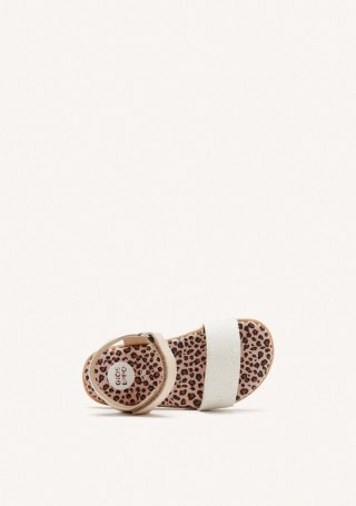 GIOSEPPO BAREFOOT - SANDALIAS BRILLO PIEL SAUGUS - OFF-WHITE