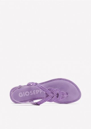 SANDALIAS DE PIEL TRENZADA ZUPANJA - MALVA SANDALIAS DE PIEL TRENZADA ZUPANJA - MALVA