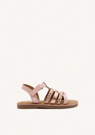 SANDALIAS PIEL TRENZADA POYSIPPI - ROSA SANDALIAS PIEL TRENZADA POYSIPPI - ROSA