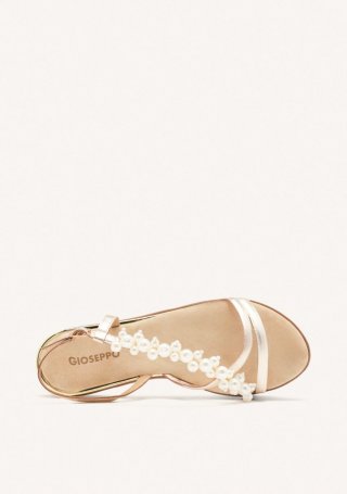 SANDALIAS PERLAS PIEL TEMPLETON - PLATINO SANDALIAS PERLAS PIEL TEMPLETON - PLATINO