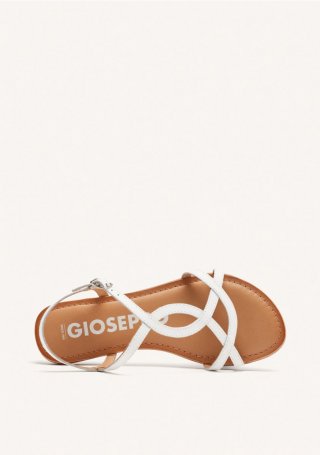 Sandalias blancas de tiras finas para mujer lamim - BLANCO Sandalias blancas de tiras finas para mujer lamim - BLANCO
