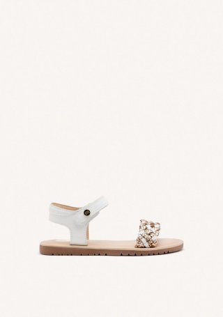 SANDALIAS PIEL TRENZADA LEMINGTON - BLANCO SANDALIAS PIEL TRENZADA LEMINGTON - BLANCO