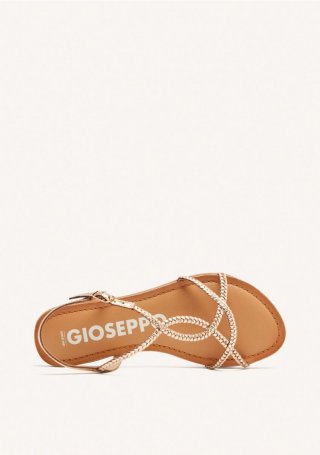 Sandalias doradas de tiras finas trenzadas para mujer nioaque - ORO Sandalias doradas de tiras finas trenzadas para mujer nioaque - ORO