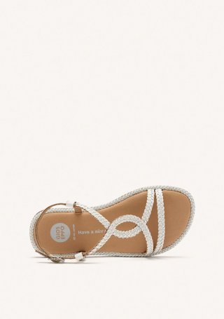 SANDALIAS PIEL TRENZADA SUFFIELD - BLANCO SANDALIAS PIEL TRENZADA SUFFIELD - BLANCO