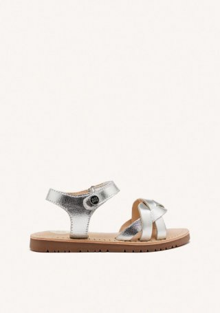 SANDALIAS PIEL TRENZADA ROWLEY - PLATA SANDALIAS PIEL TRENZADA ROWLEY - PLATA