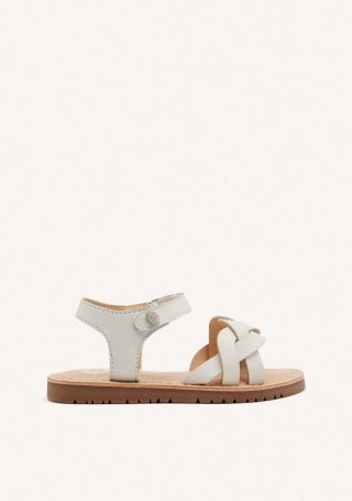 SANDALIAS PIEL TRENZADA ROWLEY - BLANCO SANDALIAS PIEL TRENZADA ROWLEY - BLANCO