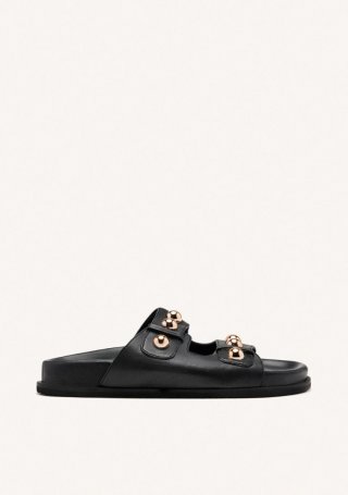 SANDALIAS PIEL TACHAS WRENTHAM - NEGRO SANDALIAS PIEL TACHAS WRENTHAM - NEGRO