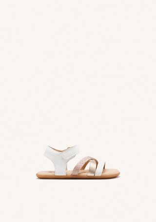 GIOSEPPO BAREFOOT - SANDALIAS BRILLO PIEL BRANFORD - BLANCO