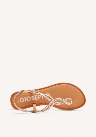 Sandalias de tiras trenzadas doradas para mujer merignas - ORO Sandalias de tiras trenzadas doradas para mujer merignas - ORO