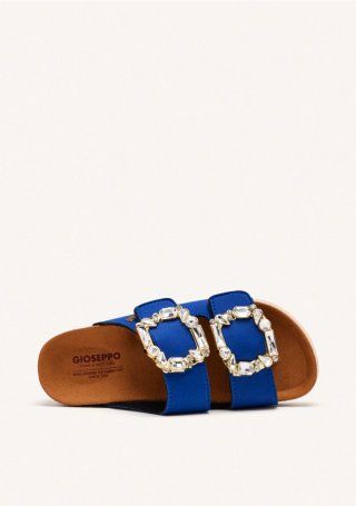 SANDALIAS AZULES ESTILO BIO CON ADORNO JOYA PARA MUJER ADERKLAA - AZUL SANDALIAS AZULES ESTILO BIO CON ADORNO JOYA PARA MUJER ADERKLAA - AZUL