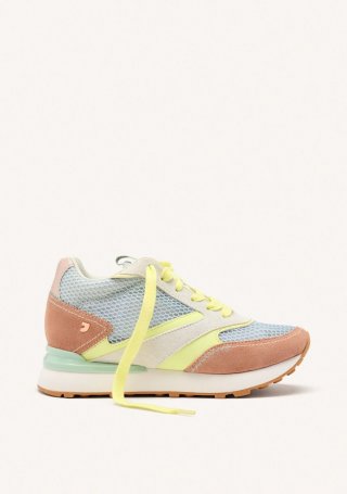 ZAPATILLAS PIEL CUÑA LARRABEE - GRIS