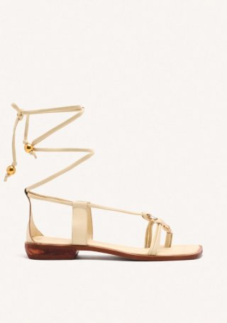 SANDALIAS PIEL JOYA SPRAGUE - OFF-WHITE SANDALIAS PIEL JOYA SPRAGUE - OFF-WHITE