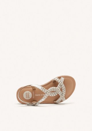 SANDALIAS BRILLO PIEL KOMENSKY - BLANCO SANDALIAS BRILLO PIEL KOMENSKY - BLANCO