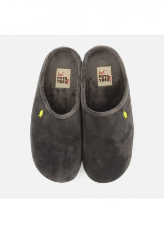 ZAPATILLAS DE CASA PELO HARTWICK - GRIS