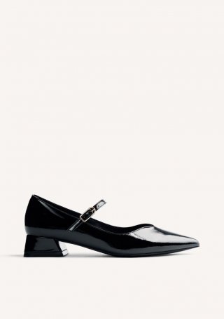 ZAPATOS TACÓN EFECTO CHAROL WISHAW - NEGRO