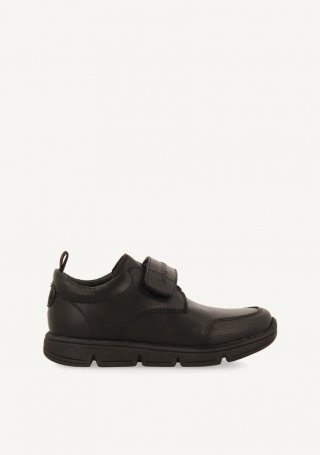 SNEAKERS COLEGIALES PIEL CON CIERRES ESSEX - NEGRO