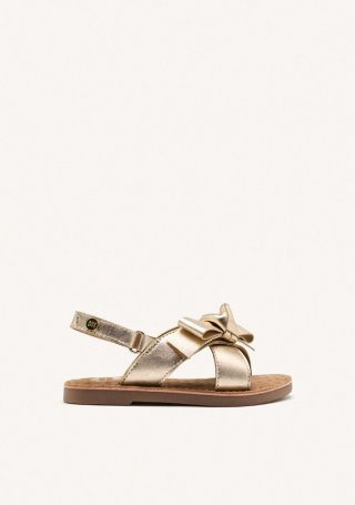 SANDALIAS LAZO PIEL SWANZEY - PLATINO