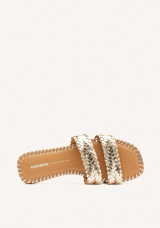 SANDALIAS PIEL TRENZADA PERHAM - PLATINO SANDALIAS PIEL TRENZADA PERHAM - PLATINO
