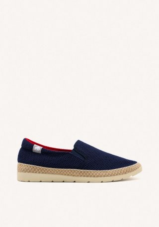 ESPADRILLES COLOR AZUL MARINO DE REJILLA CON ALGODÓN RECICLADO PARA HOMBRE YACOLT - MARINO