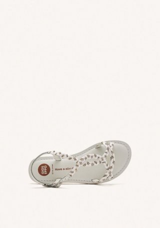 SANDALIAS PIEL, STRASS Y RAFIA WENHAM - BLANCO SANDALIAS PIEL, STRASS Y RAFIA WENHAM - BLANCO