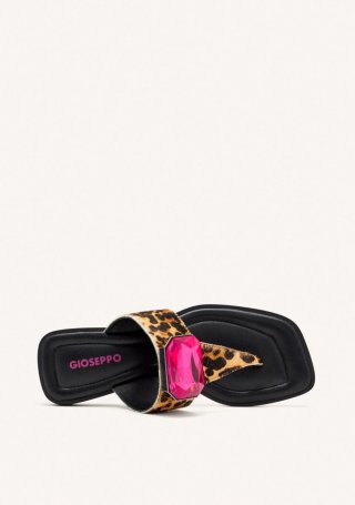 SANDALIAS GRIEGAS PIEL LEOPARDO MERRIMAC - LEOPARDO SANDALIAS GRIEGAS PIEL LEOPARDO MERRIMAC - LEOPARDO