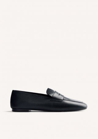 MOCASINES PIEL BASSETT - NEGRO