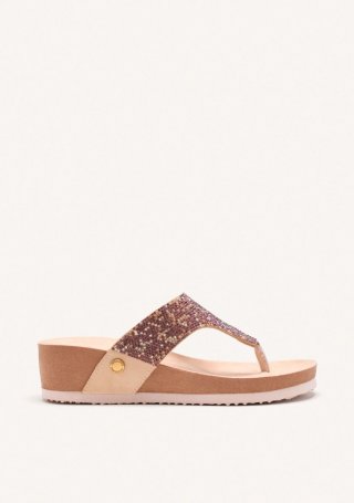 SANDALIAS BRILLO CUÑA STODDARD - ROSA SANDALIAS BRILLO CUÑA STODDARD - ROSA