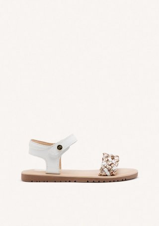 SANDALIAS PIEL TRENZADA LEMINGTON - BLANCO SANDALIAS PIEL TRENZADA LEMINGTON - BLANCO
